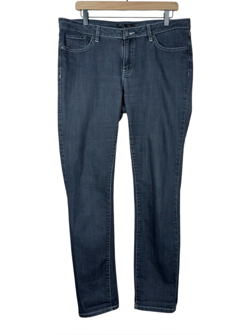Prana Gray Organic Cotton Blend Skinny Jeans Size 12/31